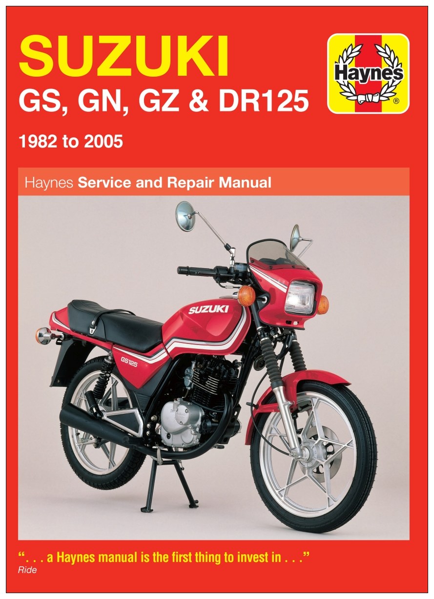 Suzuki GS 125 GN 125 DR 125 (1982-2005) instrukcja napraw Haynes 24h