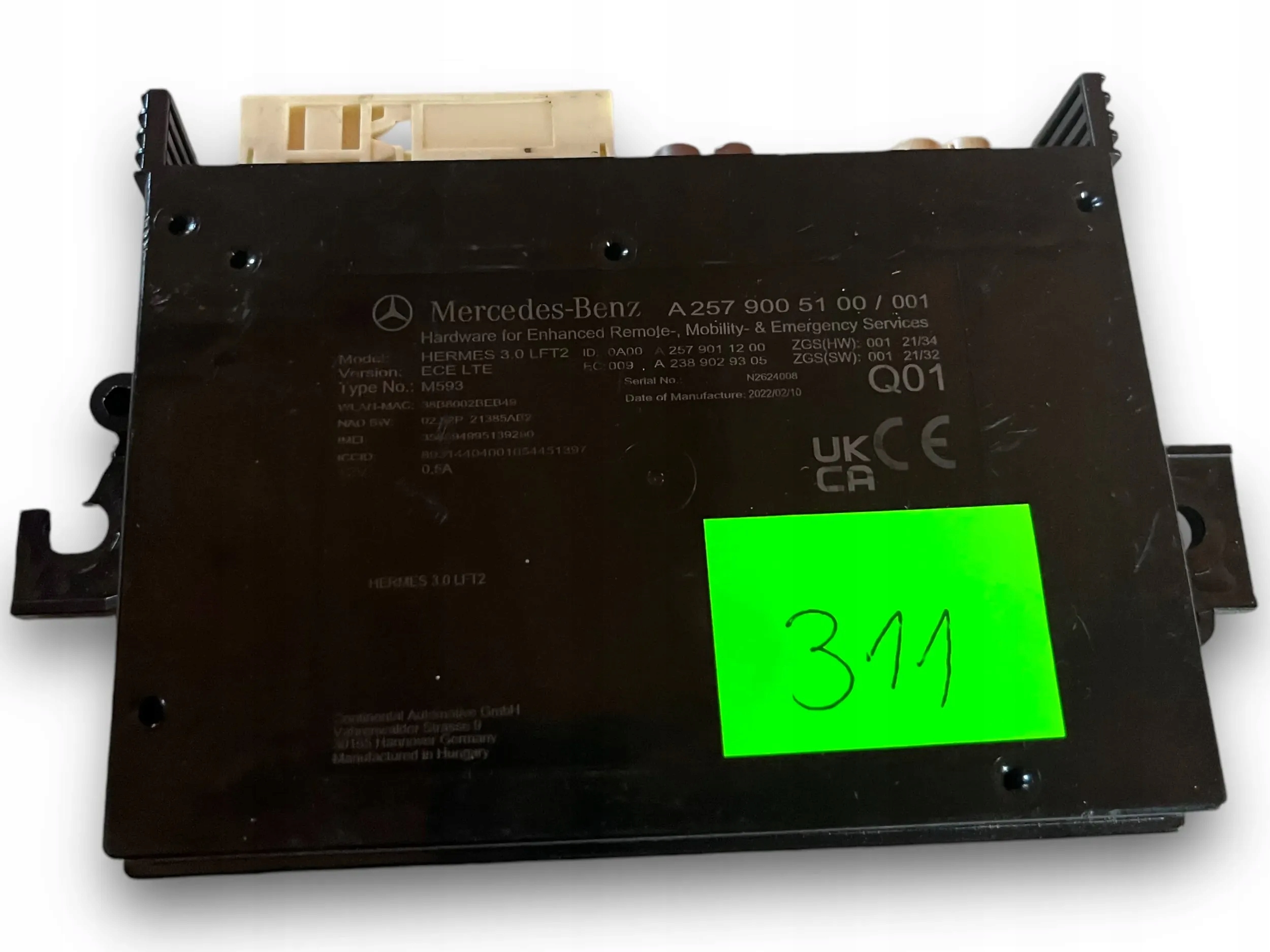 MERCEDES CLS W257 control unit TELEMATIK 2579005100 @M