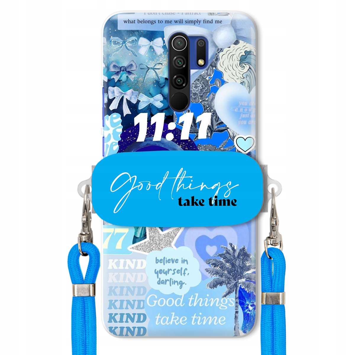Puzdro pre Xiaomi Redmi 9 Držiak Crossbody vodítko Good Things Sea Lata