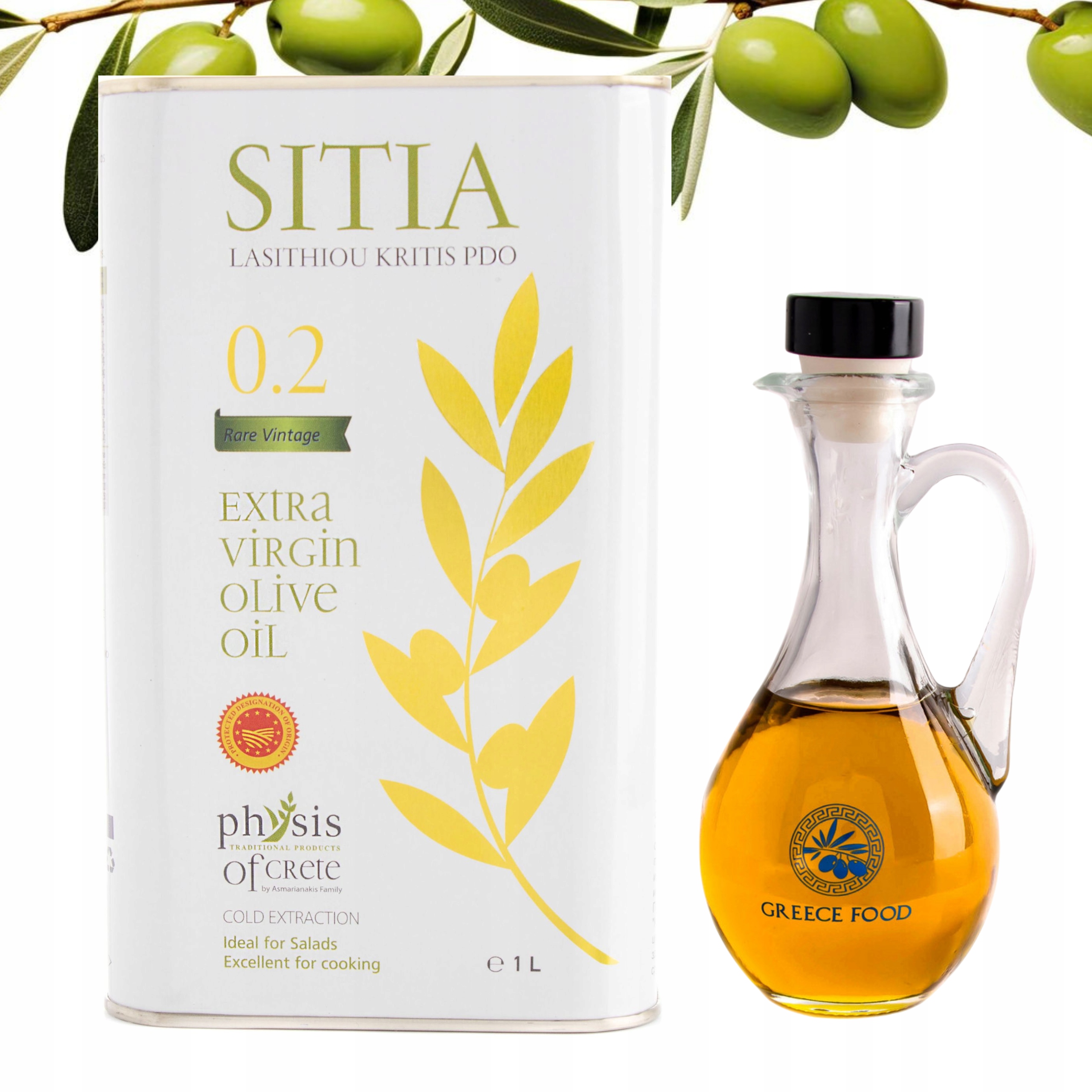 Levně Extra panenský olivový olej 1L Řecká Physis of Crete Sitia lahvička