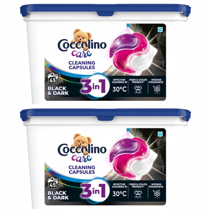 Levně Coccolino Care Kapsle na praní Černé 45ks x2