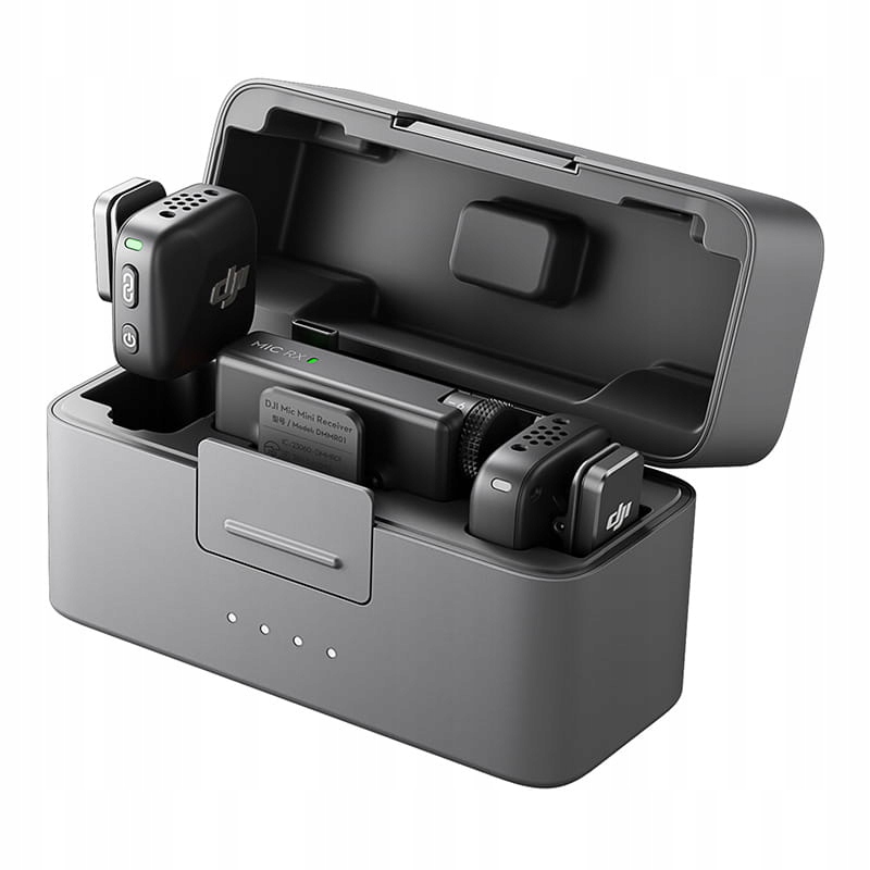Dji Mini mikrofon (2 Tx 1 Rx) s nabíjecím pouzdrem