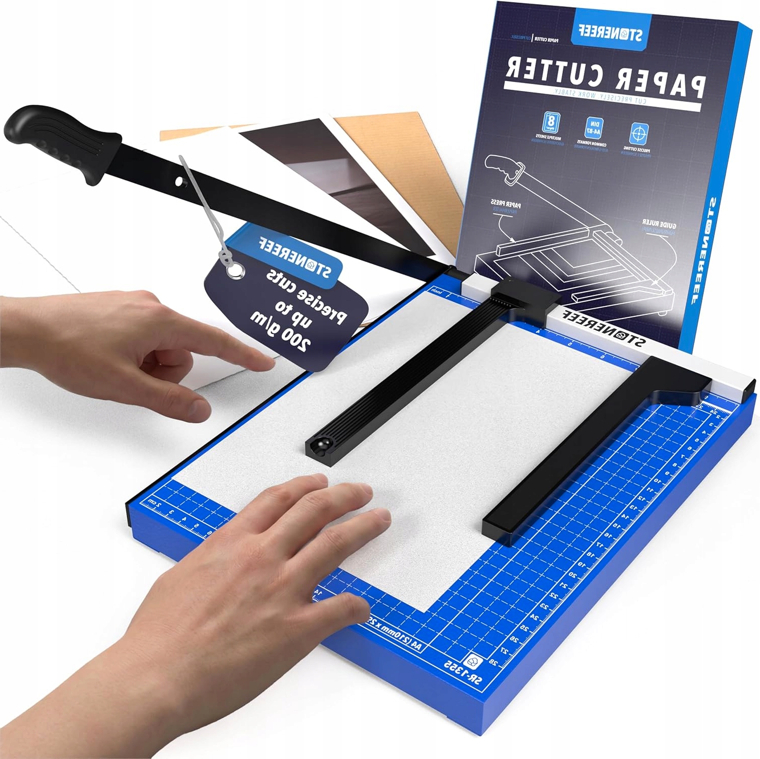 KRAJALNICA DO PAPIERU A4 METALOWA Z MAGNETYCZNYMI AKCESORIAMI