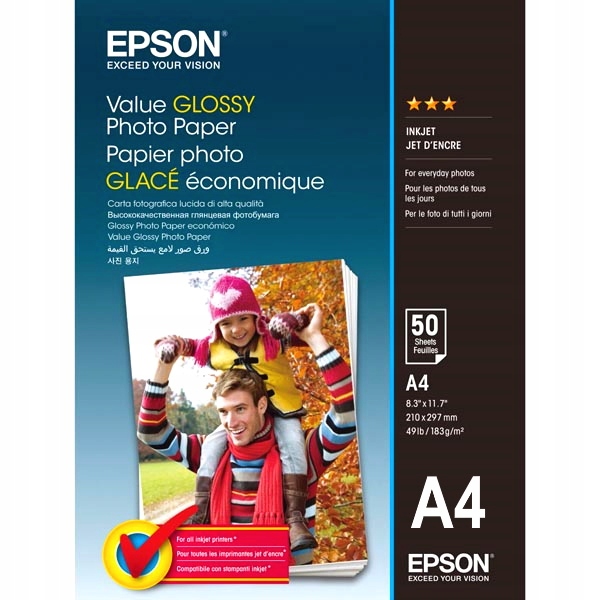 

Papier Fotograficzny Epson A4 Do Zdjęć Drukarki