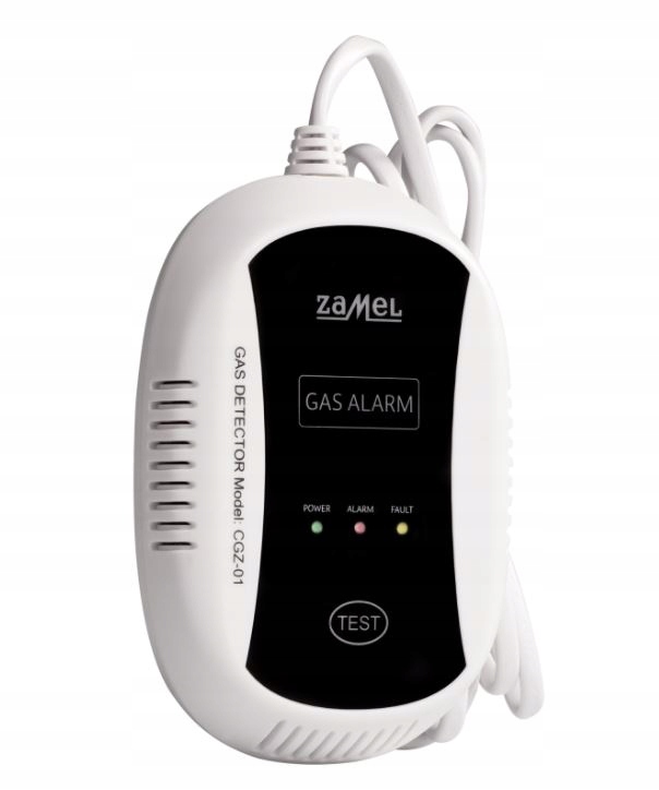 Czujnik GAZU ziemnego detektor propan-butan sieciowy przewodowy LPG alarm Kod producenta CGZ-01