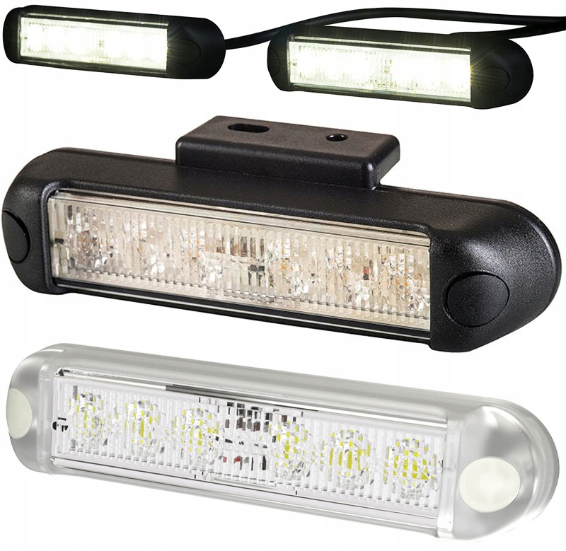 

Lampy Jazdy Dziennej Komplet Uniwersalne 12 Led