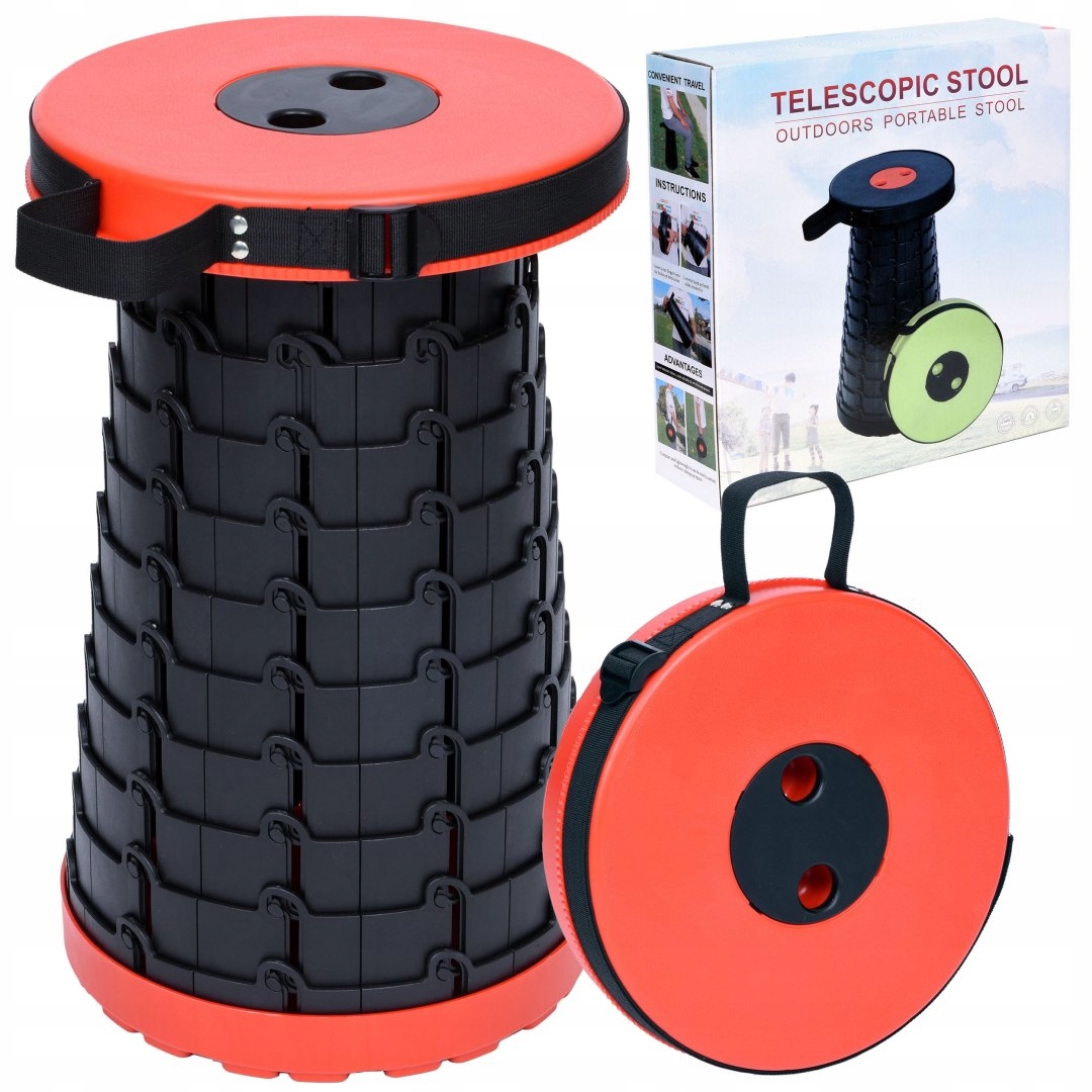 

Stołek Przenośny Taboret Teleskopowy 46cm