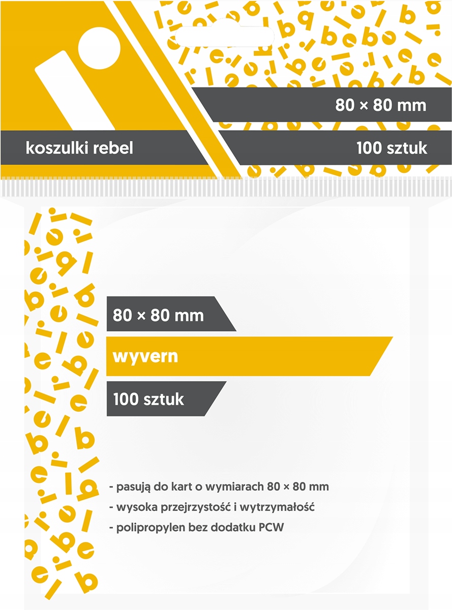 

Rebel Koszulki na karty 80x80 Wyvern 100 sztuk