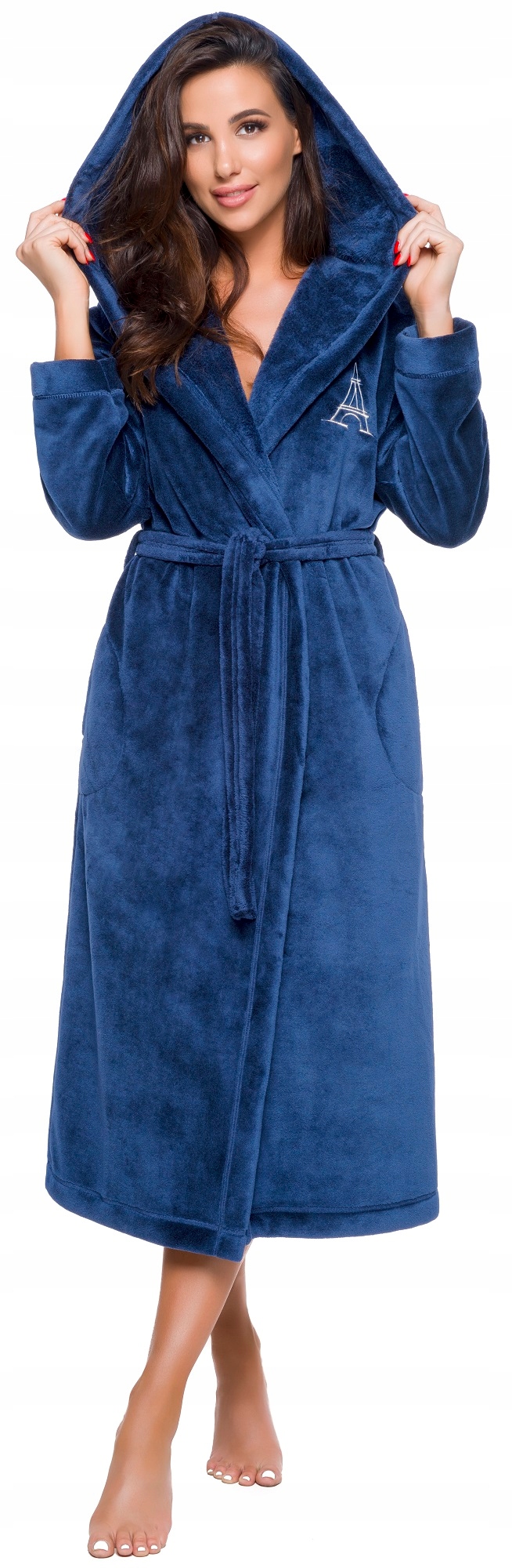 EIFFLA DŁUGI PUCHOWY DAMSKI SZLAFROK PODOMKA XXL Rozmiar XXL