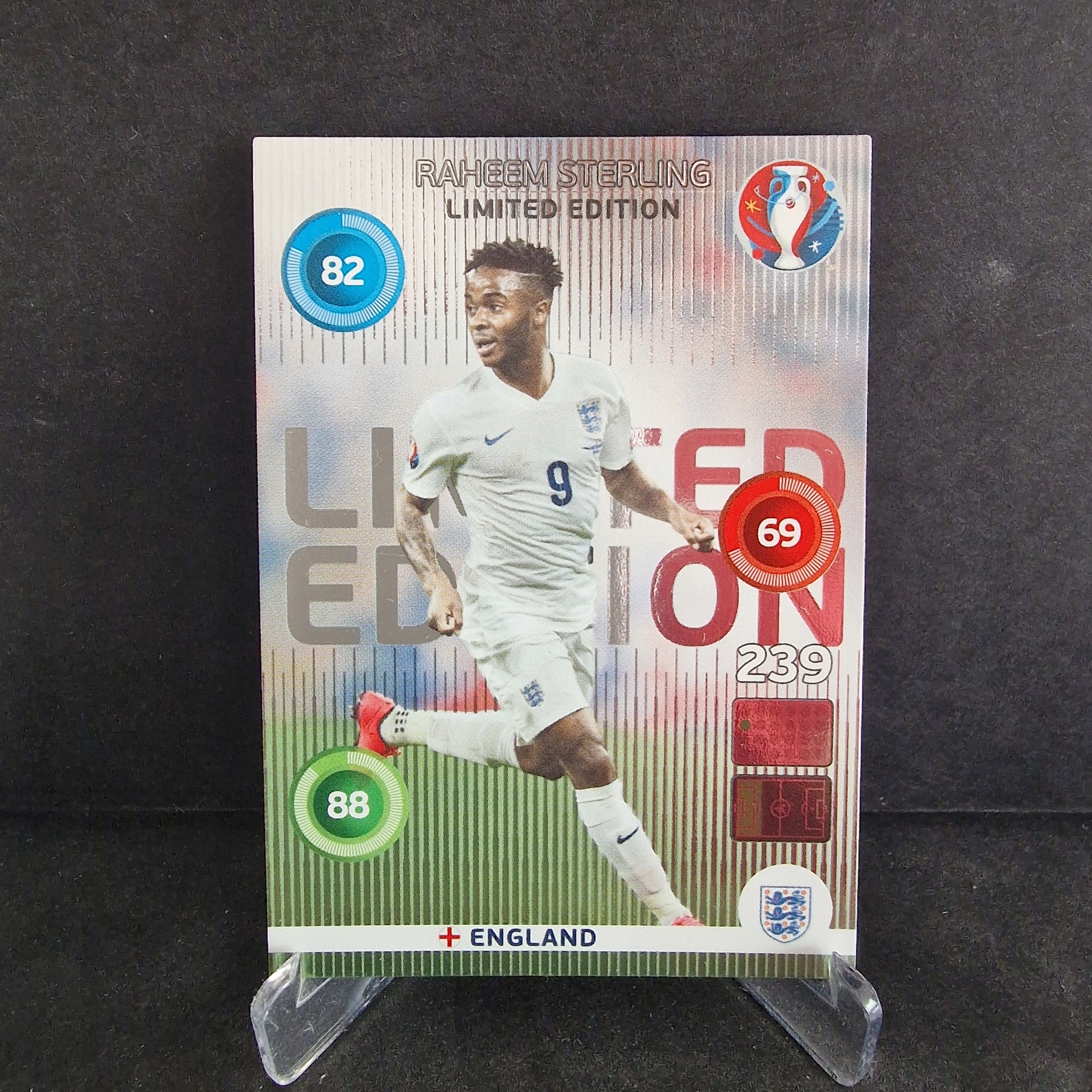 2016 Panini Euro 2016 Raheem Sterling Anglia Limited Edition /E55