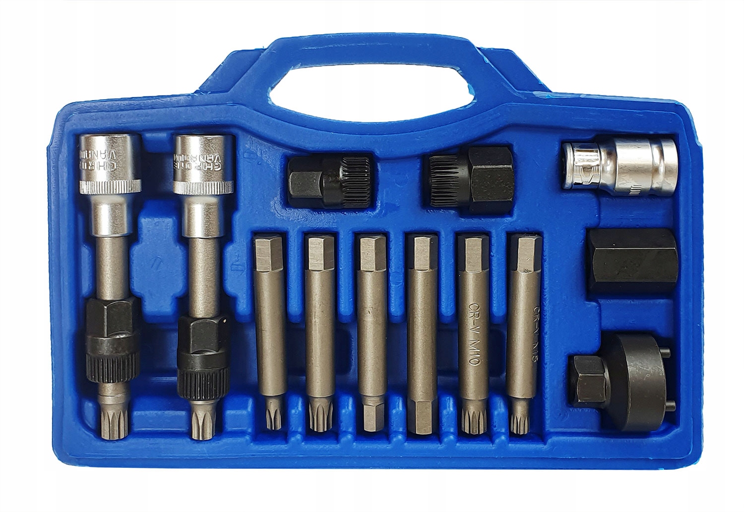 ZESTAW KLUCZE DO DEMONTAŻU ALTERNATORÓW 13 SZTUK WALIZKA ZE SPRZĘGŁEM Marka SilverTools