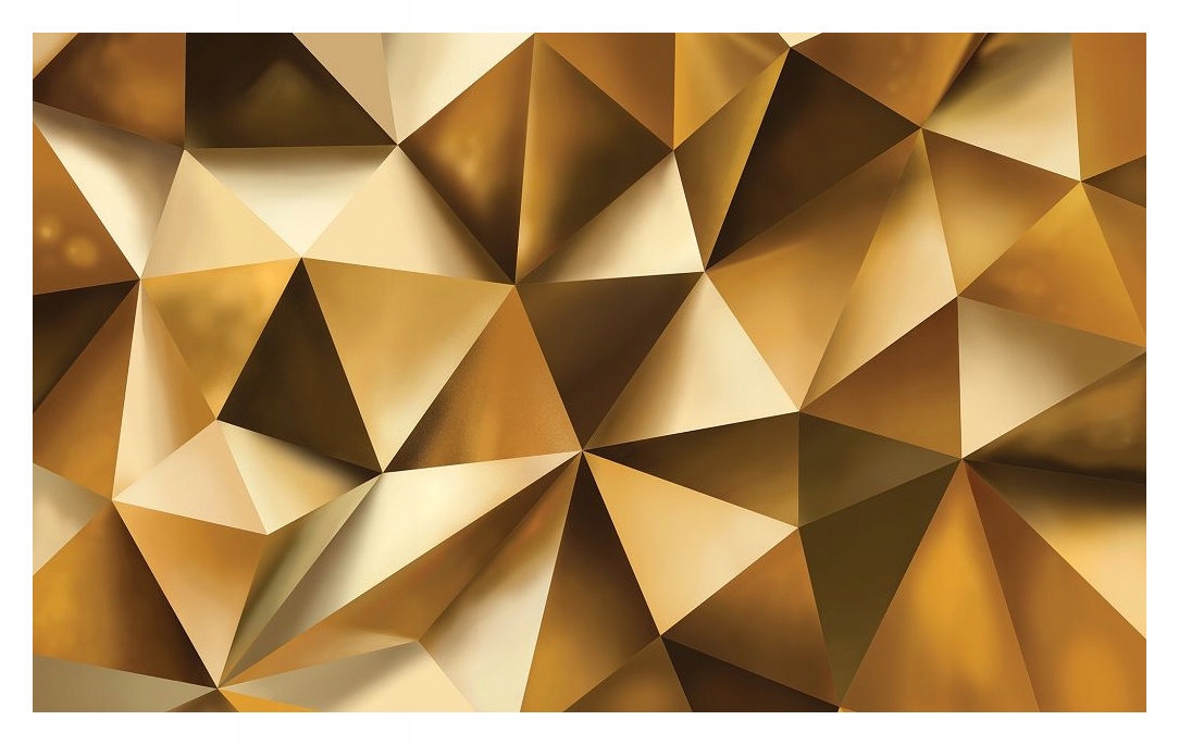 Fototapeta Zlaté trojúhelníky geometrický vzor na zeď 300x210 lepidlo