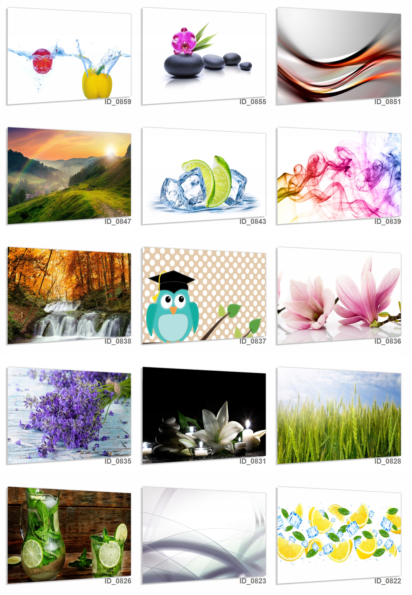 Panel szklany hartowany 60x60 Napis Let's stay Materiał szkło hartowane