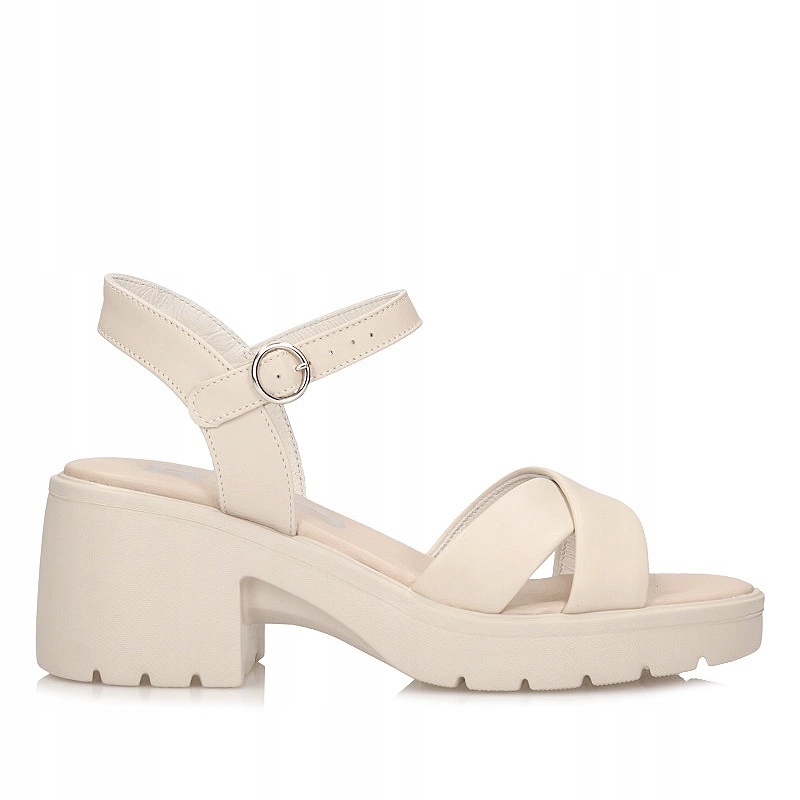 Stylové kožené sandály na kotníku Ryłko 4RF87_Q_258F