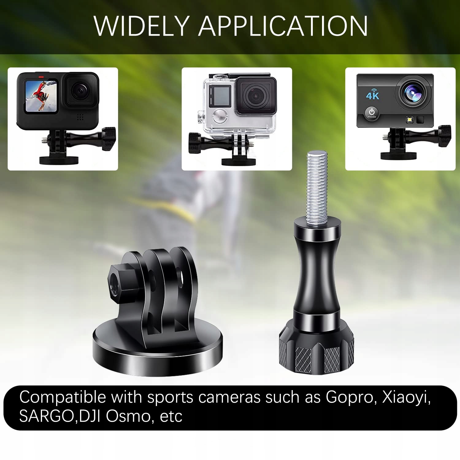 GOPRO Adapter Do Statywu Aluminiowy Uchwyt Do Kamery DJI Osmo Action — miniatura 5