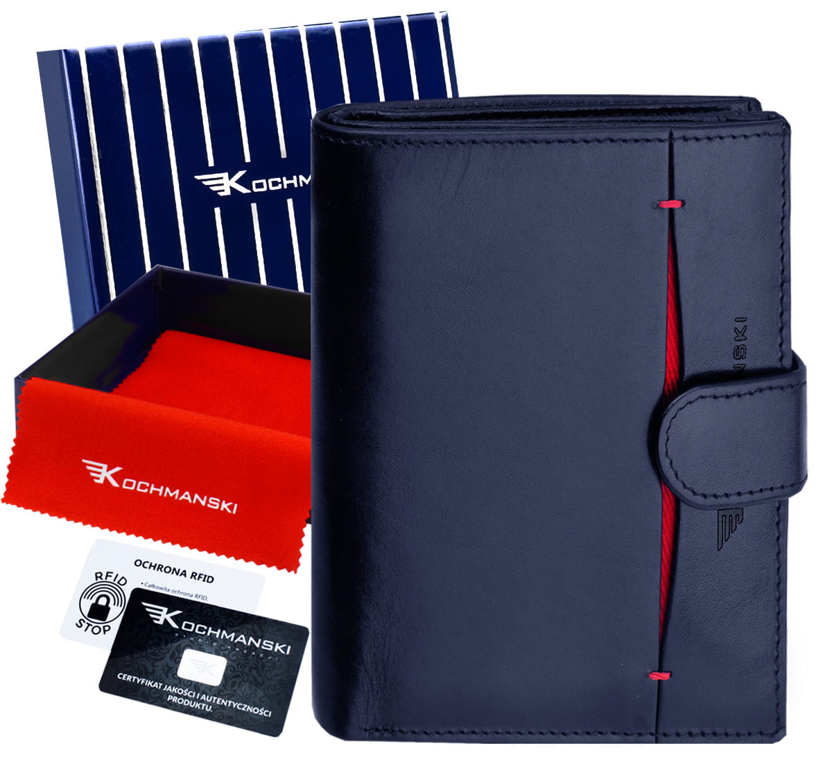 

Kochmanski portfem męski skórzany duży XXL Rfid