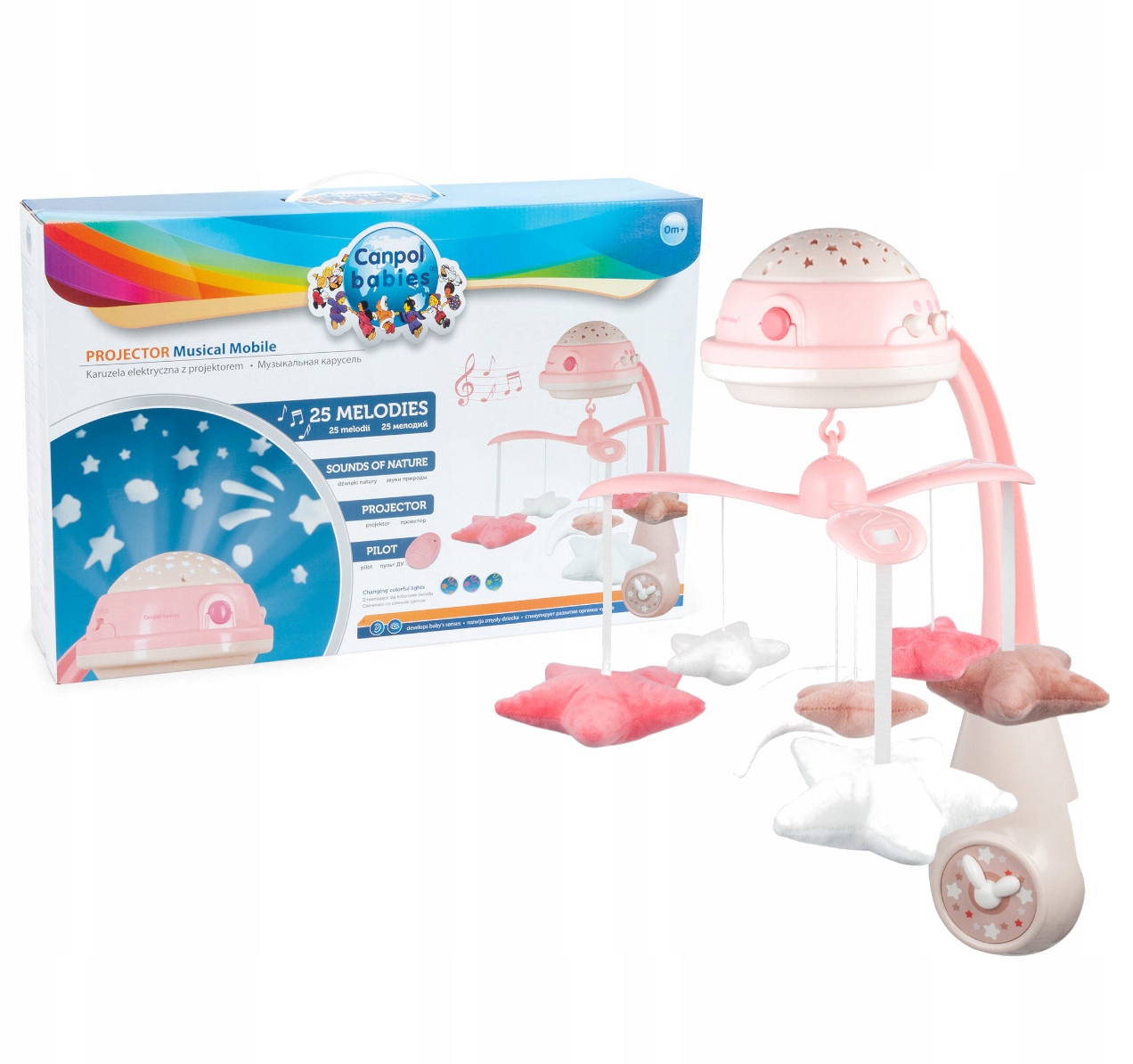 CANPOL BABIES KARUZELA Z PROJEKTOREM POZYTYWKA 0m+