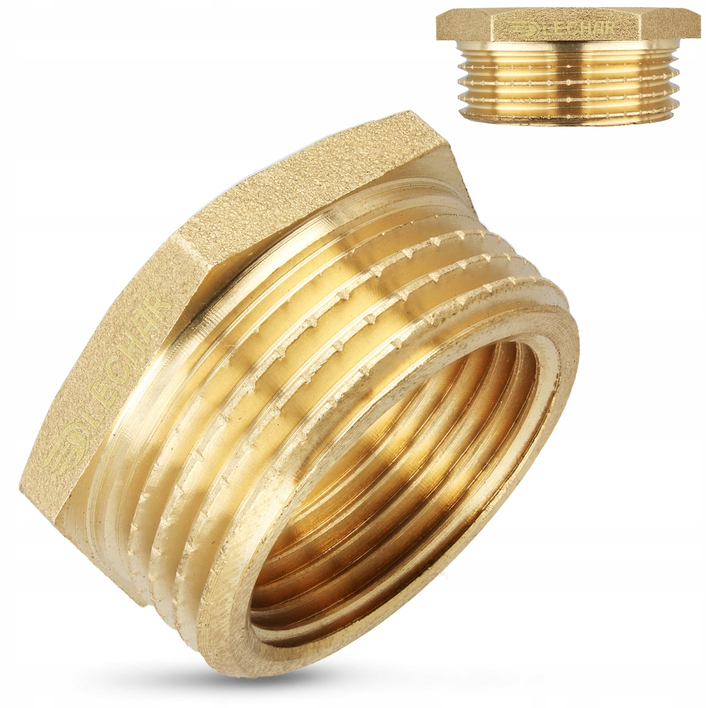 

Złączka mosiężna redukcja 1x3/4 Gw-gz mosiądz