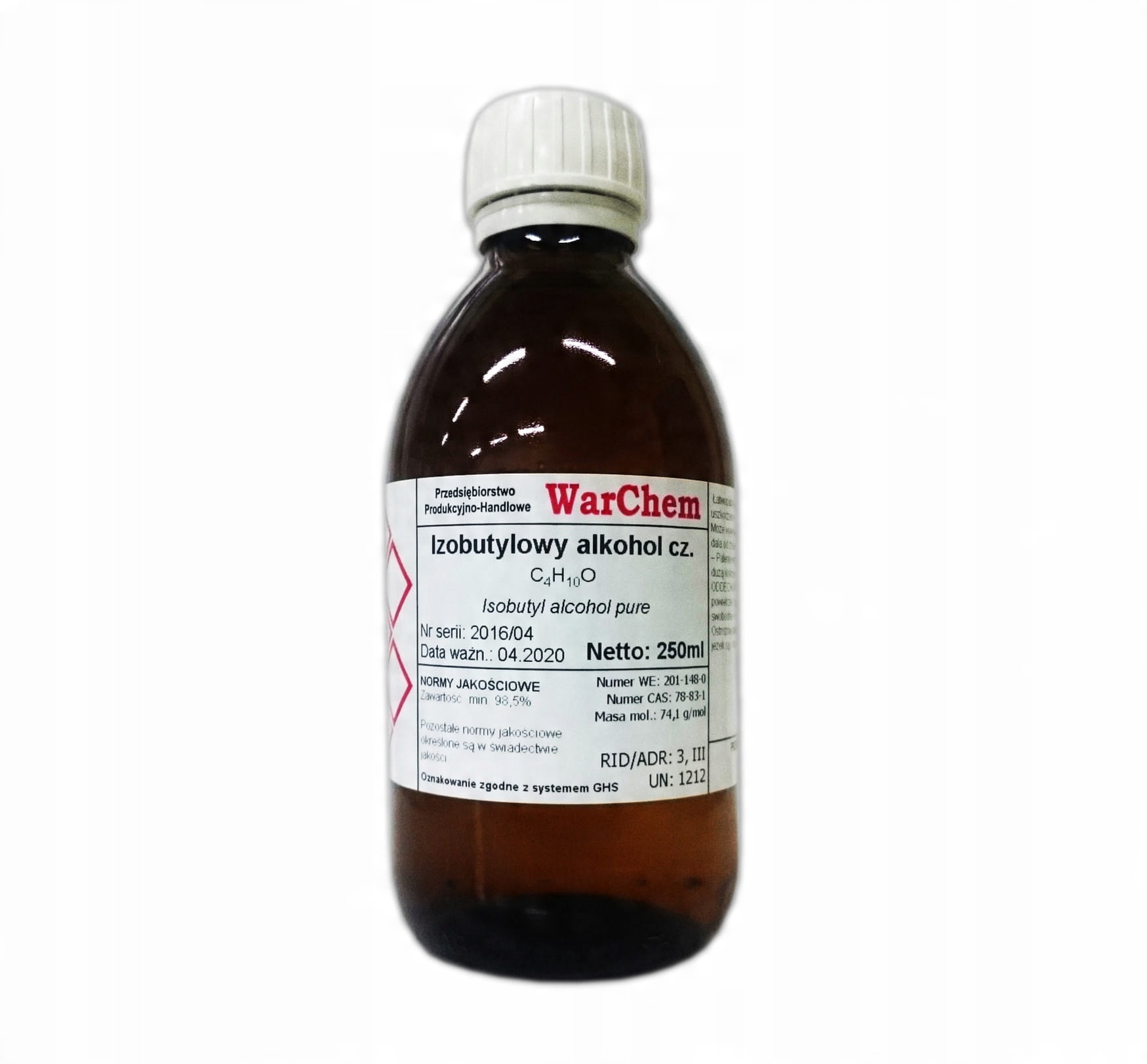 

Alkohol Izobutylowy Izobutanol czysty 250ml