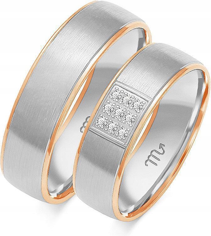 svatební snubní prsteny pro pár z roku 585, velikost 8 9 10, stylová kolekce na svatba