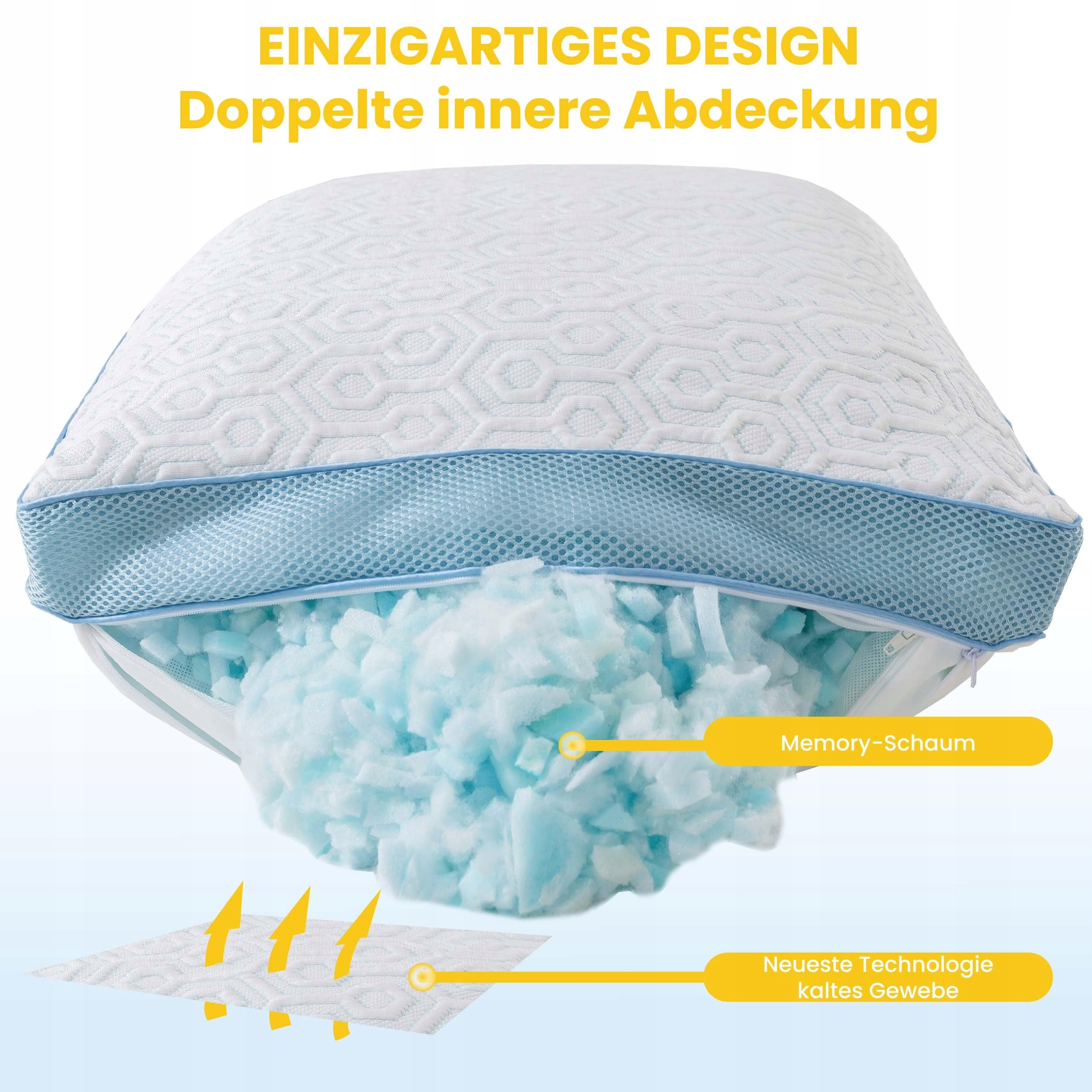 SLEEP COMFY Ergonomiczna Poduszka Ortopedyczna z Pianki Memory — miniatura 9
