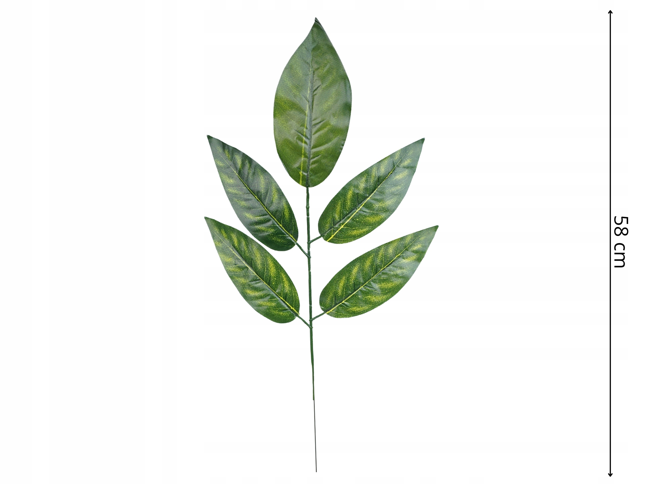 SZTUCZNE LIŚCIE MANGO GAŁĄZKA 58cm LIŚCIE DO BUKIETÓW WIĄZANEK STROIK Marka Topoblu