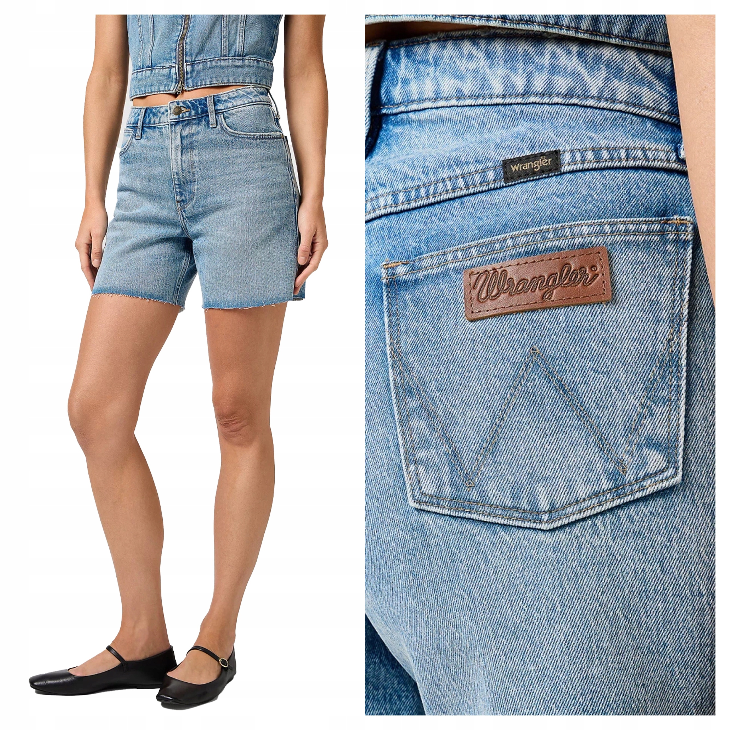Wrangler Cowboy Short 5 Inch W28 Dámské džínové šortky