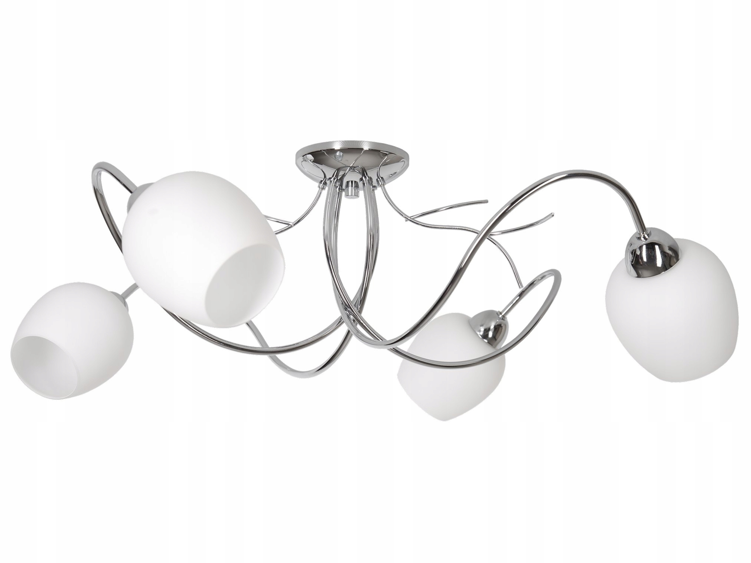 

Lampa Wisząca Sufitowa Żyrandol Płomienna Chrom