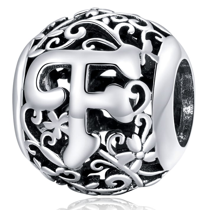 

Charms Zawieszka Modułowa Literka F Srebro 925