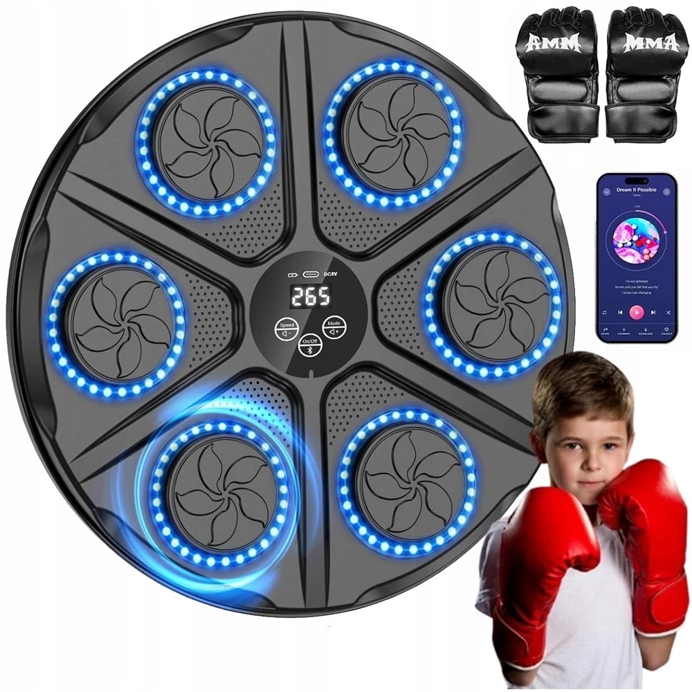 Nástěnný Boxovací Stroj Smart 12 Režimů S Led Displejem