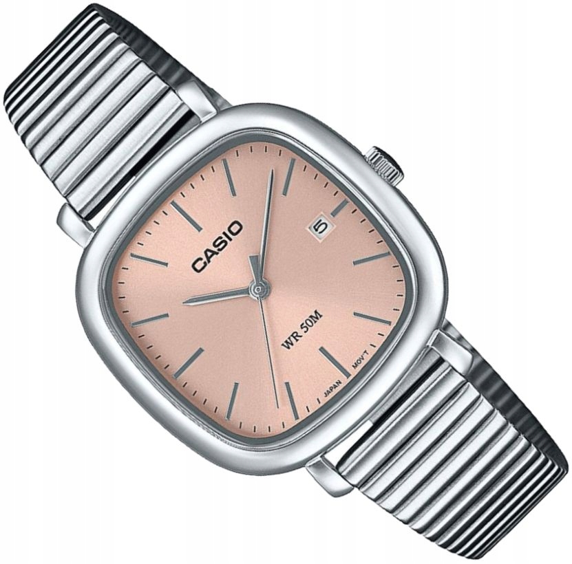 Dámské Hodinky Casio LTP-B166D-4AVEF Vintage S Růžovým Ciferníkem A Ukazatelem Datumu