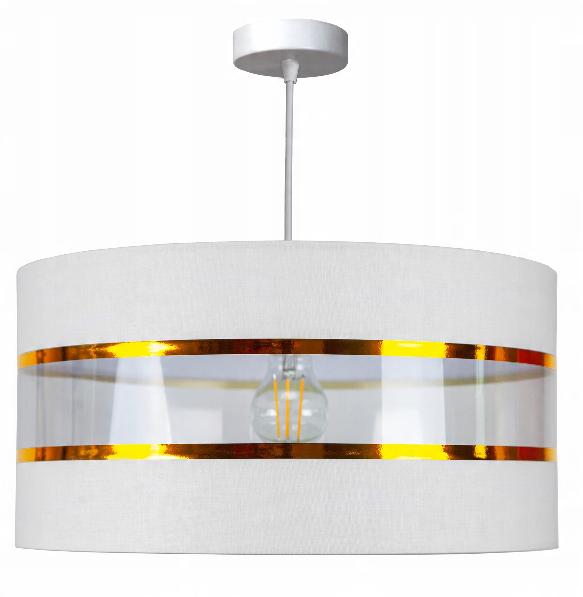 

Lampa Wisząca Sufitowa Żyrandol Abażur Duży 40CM
