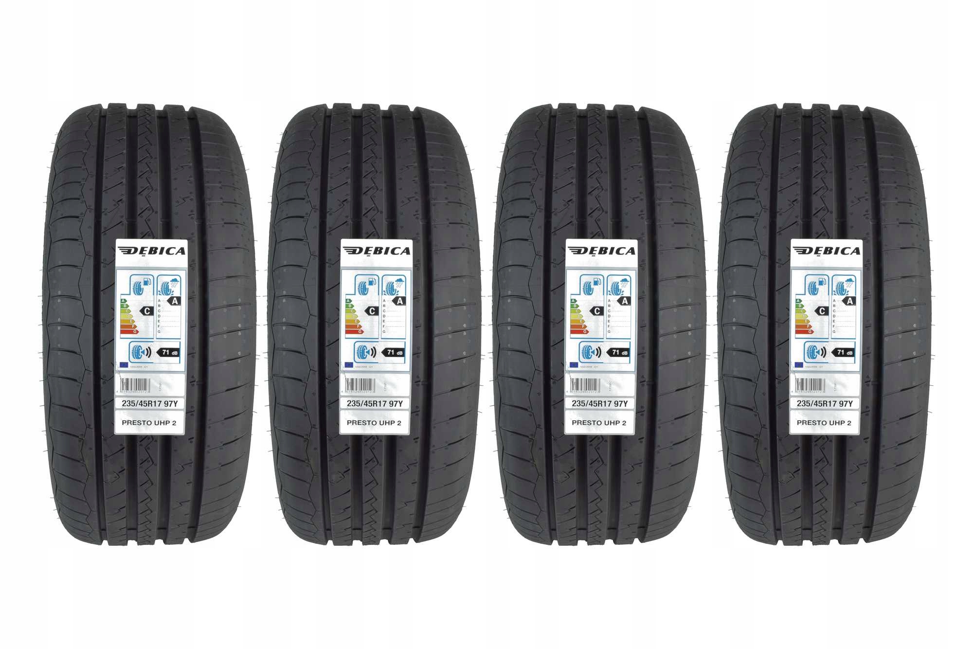 

4 Opony letnie 235/45R17 Dębica Presto Uhp 2 Rant