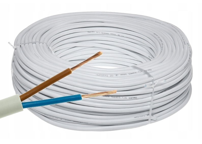 

Przewód linka Omy 2x0,75mm2 biały 0,75mm2 1mb Pl