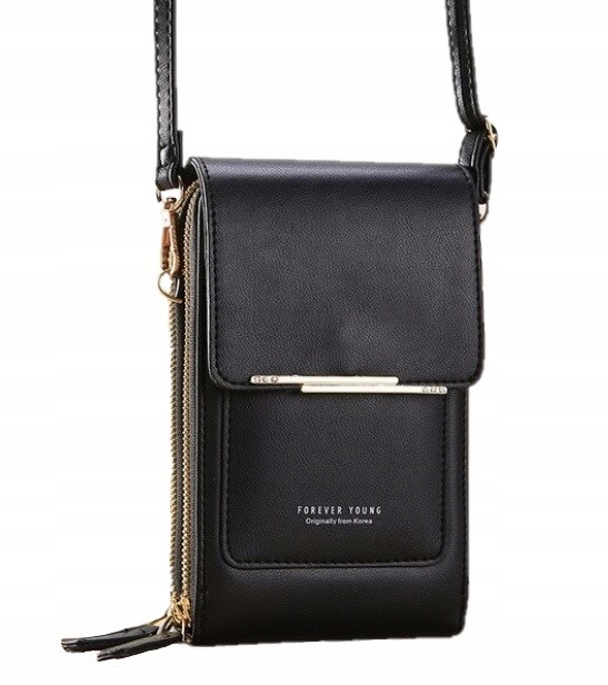 

Torebka Mini Kopertówka Portfel Organizer Czarny