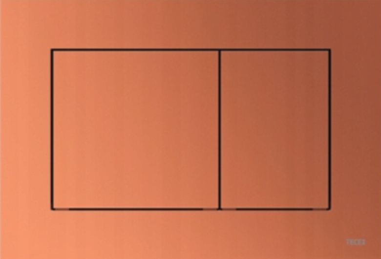 Tece przycisk spłukujący do Wc z tworzywa czerwony brąz metaliczny 9240422