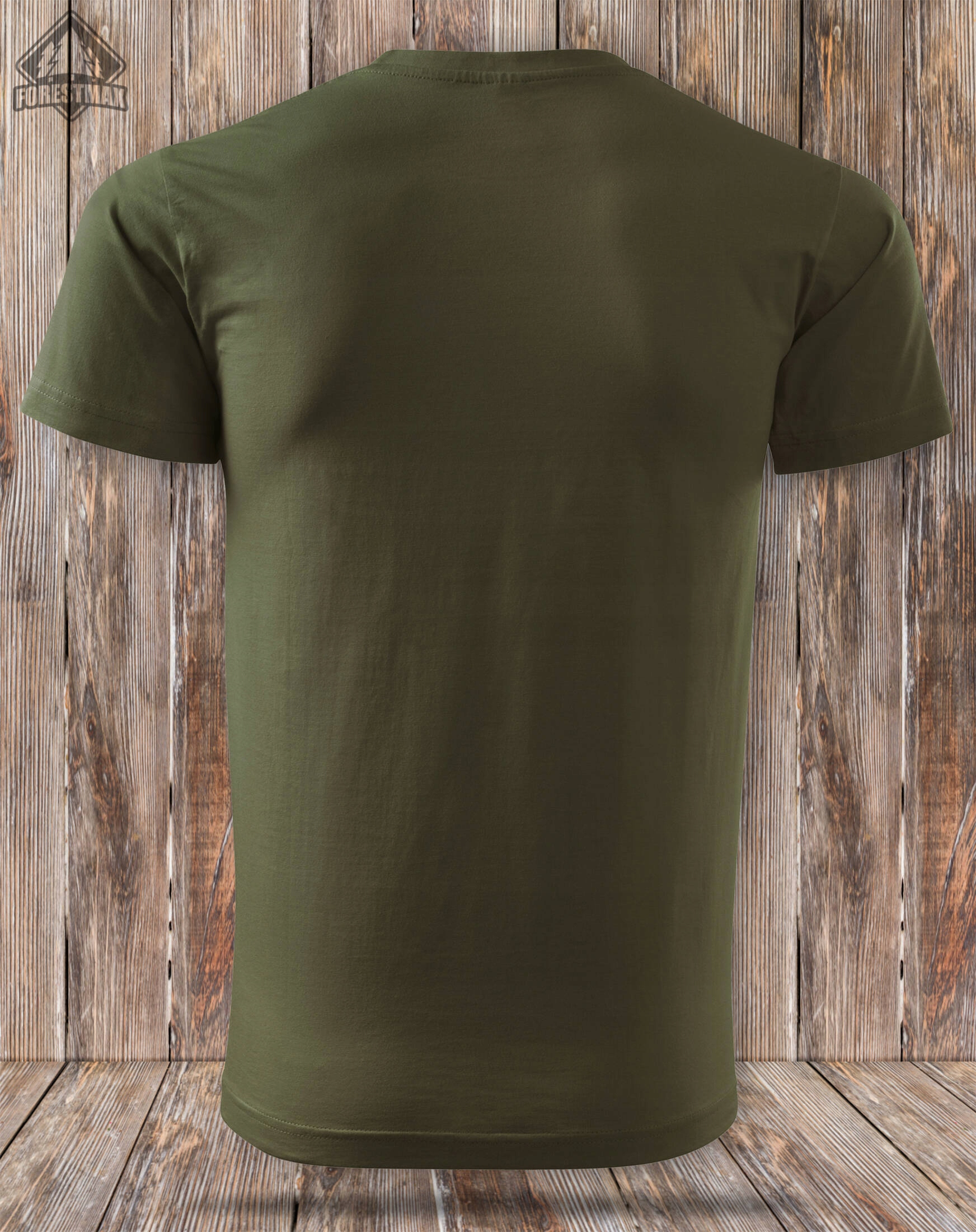 Koszulka ze SZCZUPAKIEM na ryby kolor zieleń wojskowa 100% bawełna roz. M Rozmiar M