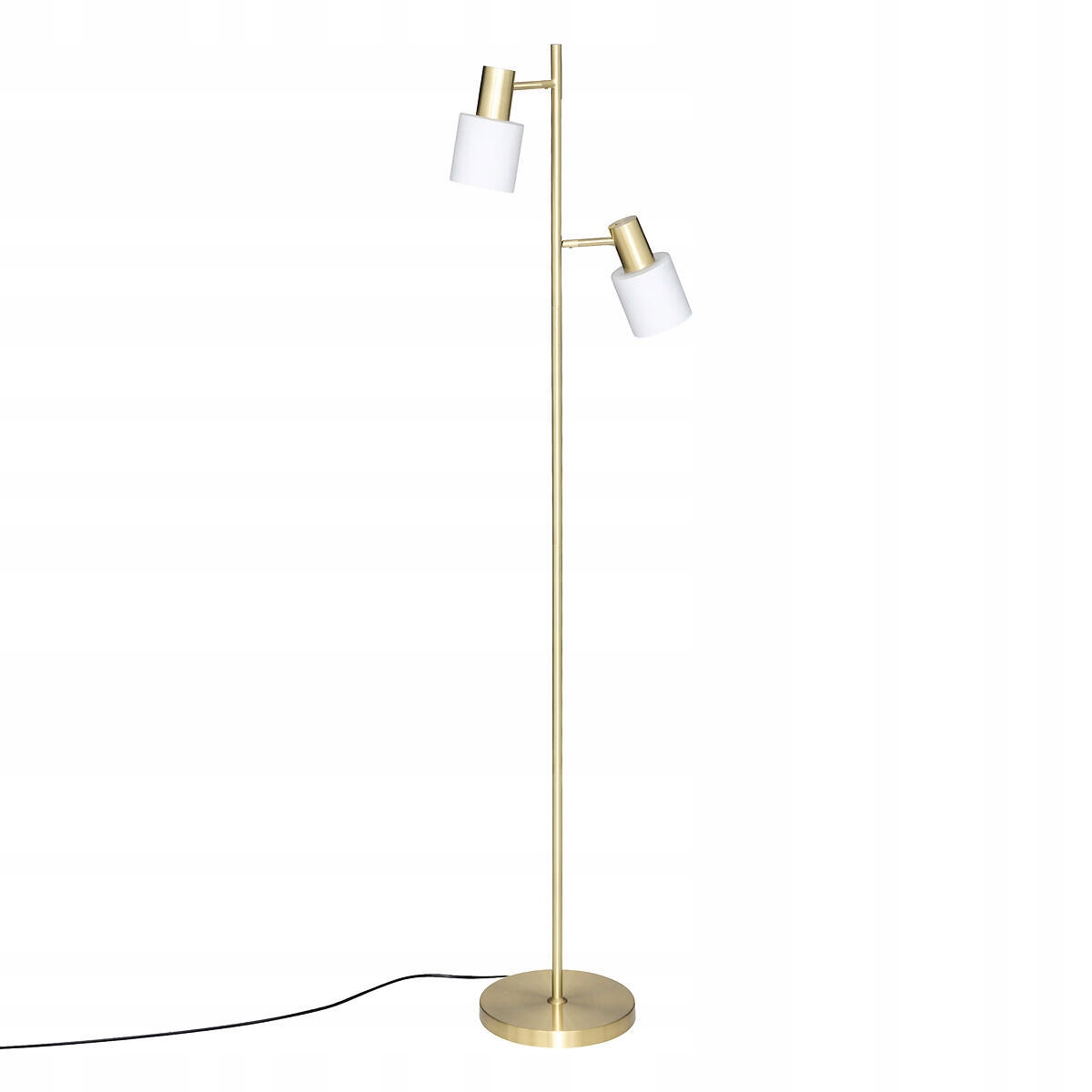 Podlahová Lampa Kovová Zlatá 143 cm Lampa Do Obývačky Moderná