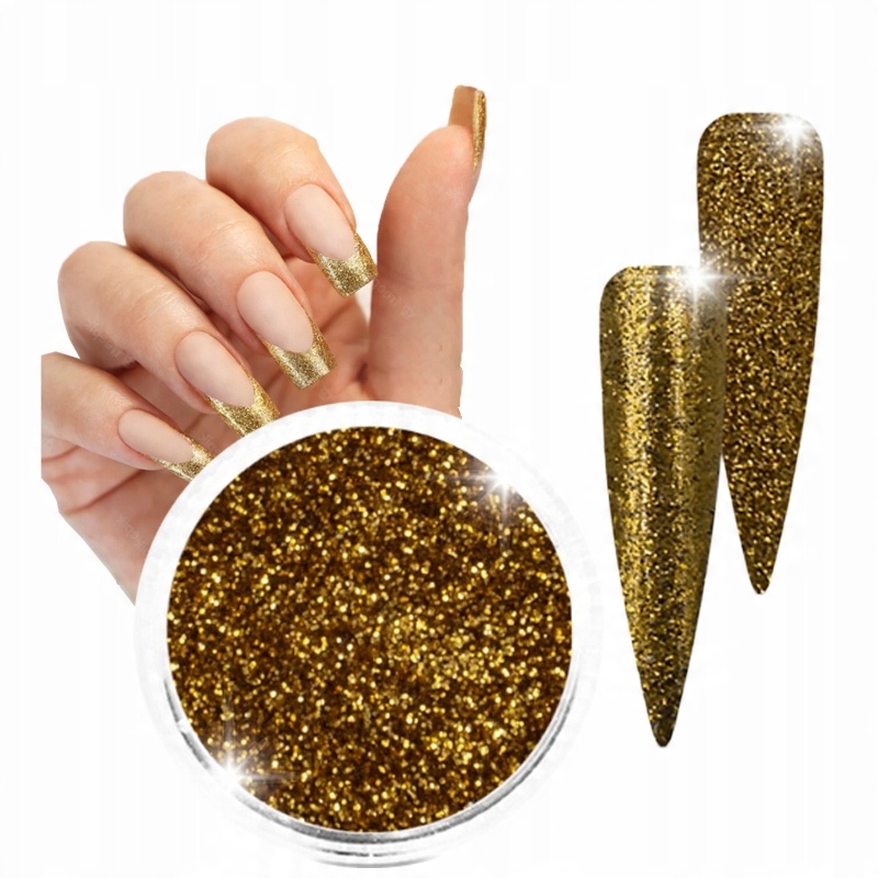 

Efekt do paznokci zdobień manicure tafla Gold