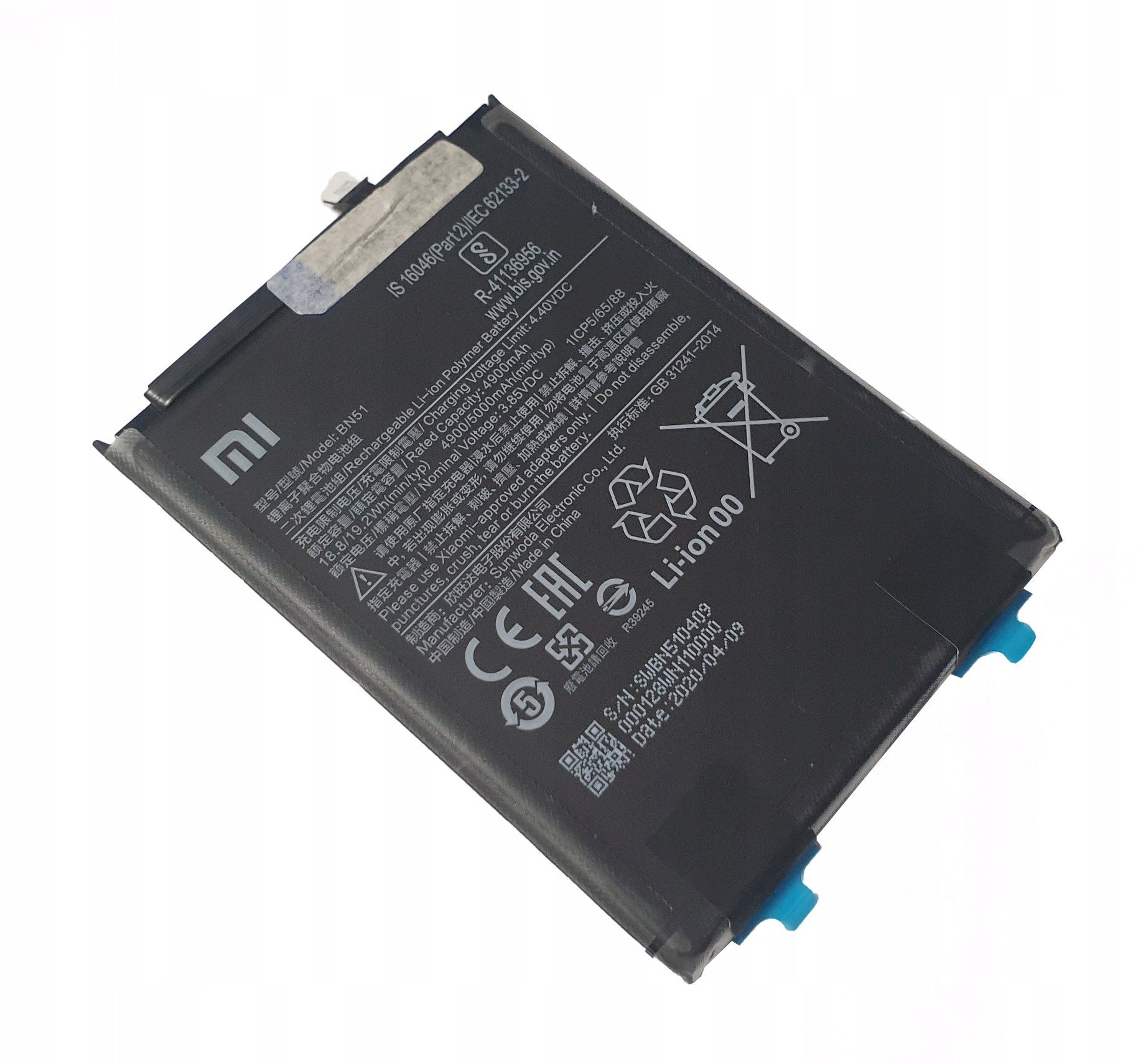 Bateria akumulator BN51 Xiaomi Redmi 8 8A 5000mAh 46BN51W02093 Oryginalna
