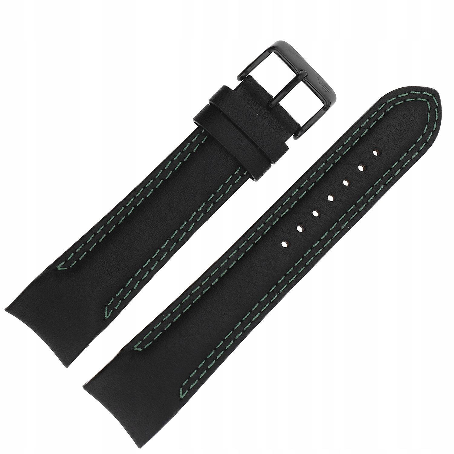 Pásek Rocket N1 Kůže (4252) černý se zelenou p. černou kl.
