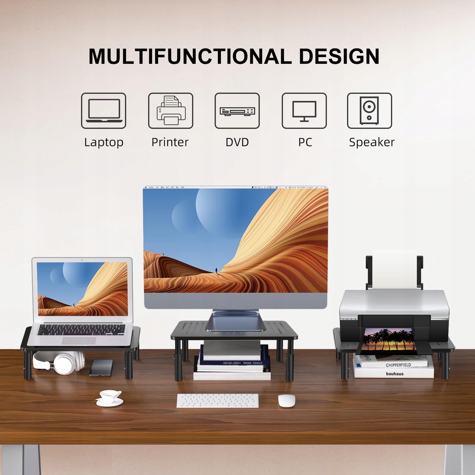 BRACWISER Uniwersalna Podstawka Pod Monitor Regulowana Wysokość Do Laptopa — miniatura 5