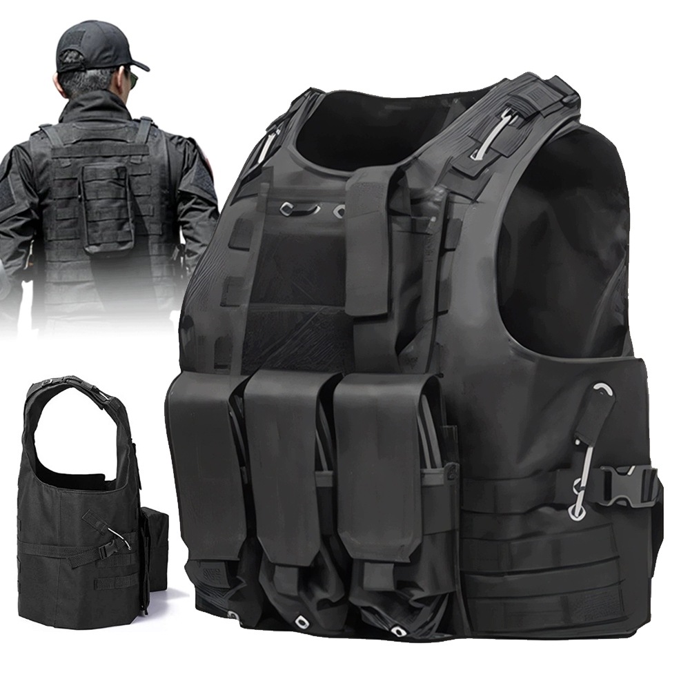 Vojenská taktická vesta Plate Carrier, nastavitelná