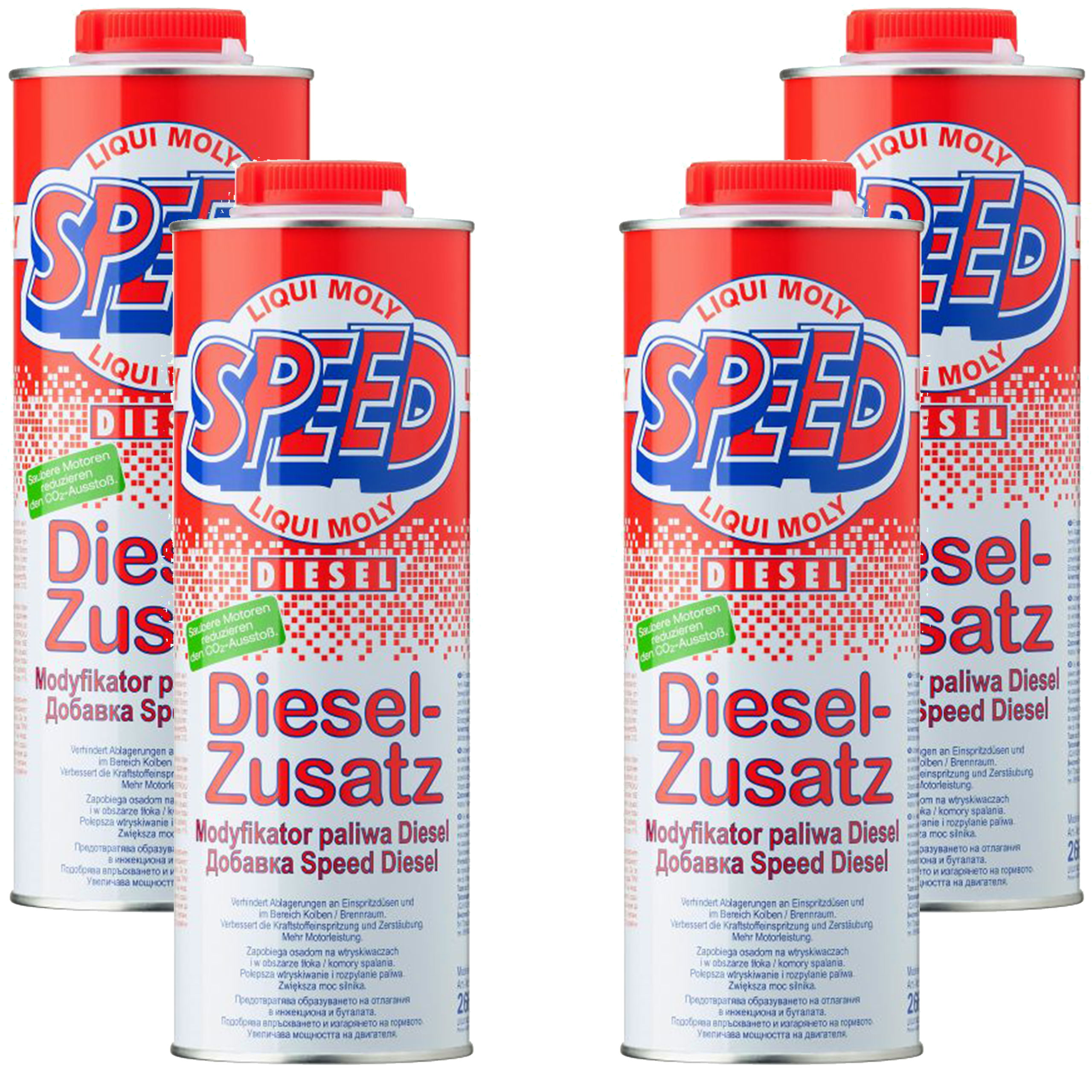 Liqui Moly 4 X Speed Diesel Zusatz Modifikátor Paliva Diesel 1 L 2663