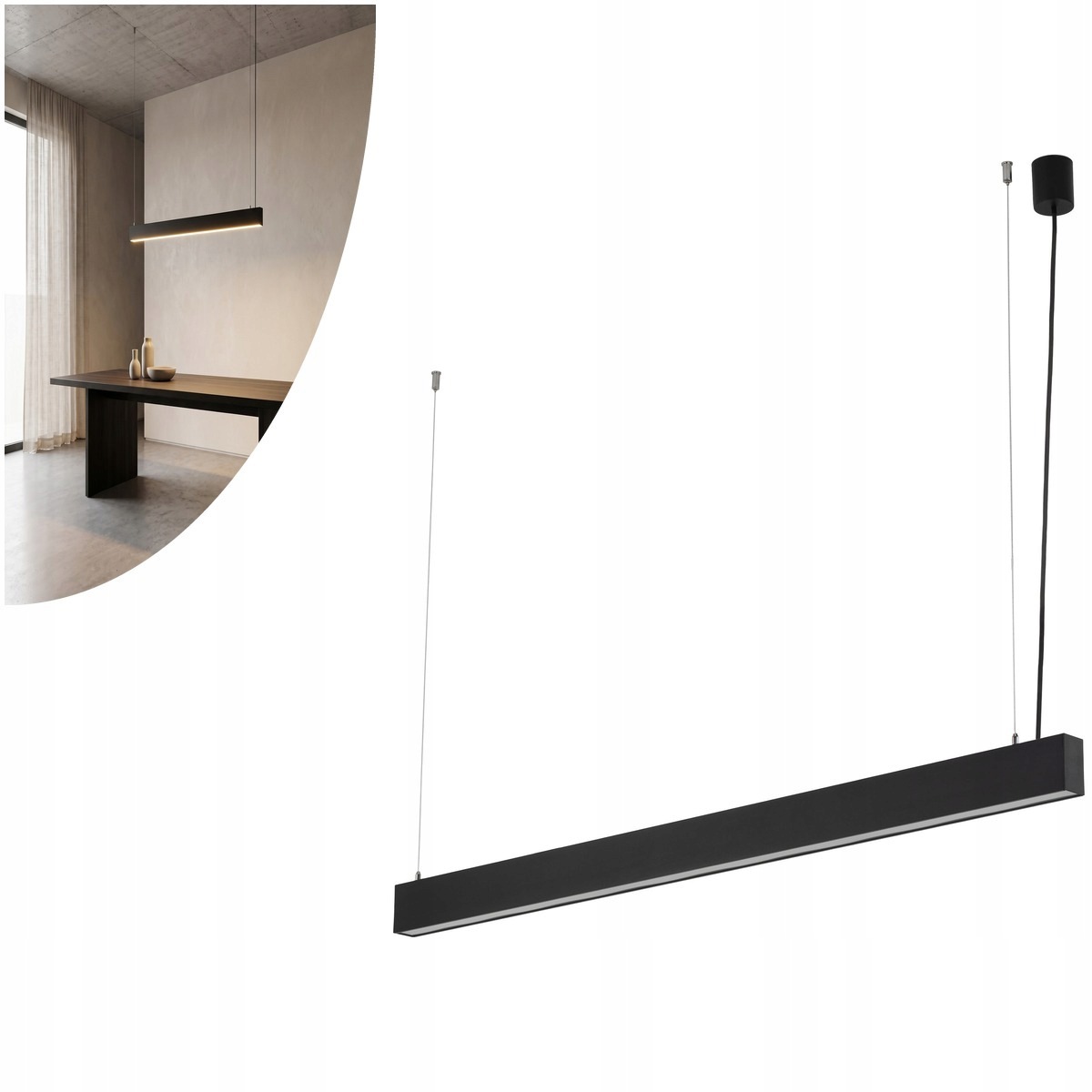 Led závesná lampa Luxe Black Cct 18173 Tk Lighting