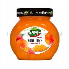 Łowicz Zavařenina Extra z broskví se sníženým obsahem cukrů 240 g