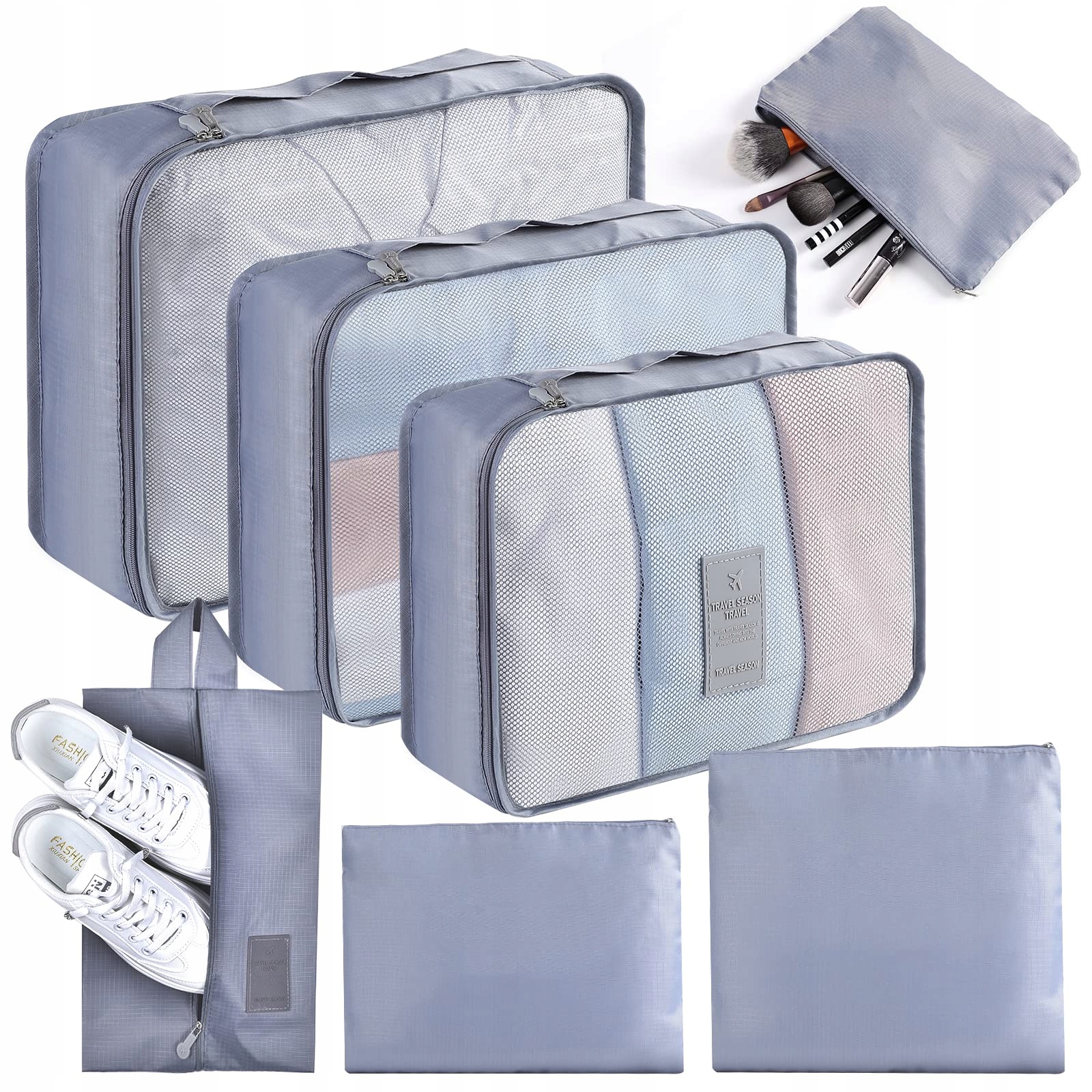Organizer AiQInu 12 x 40 x 30 cm szary,6-częściowy!