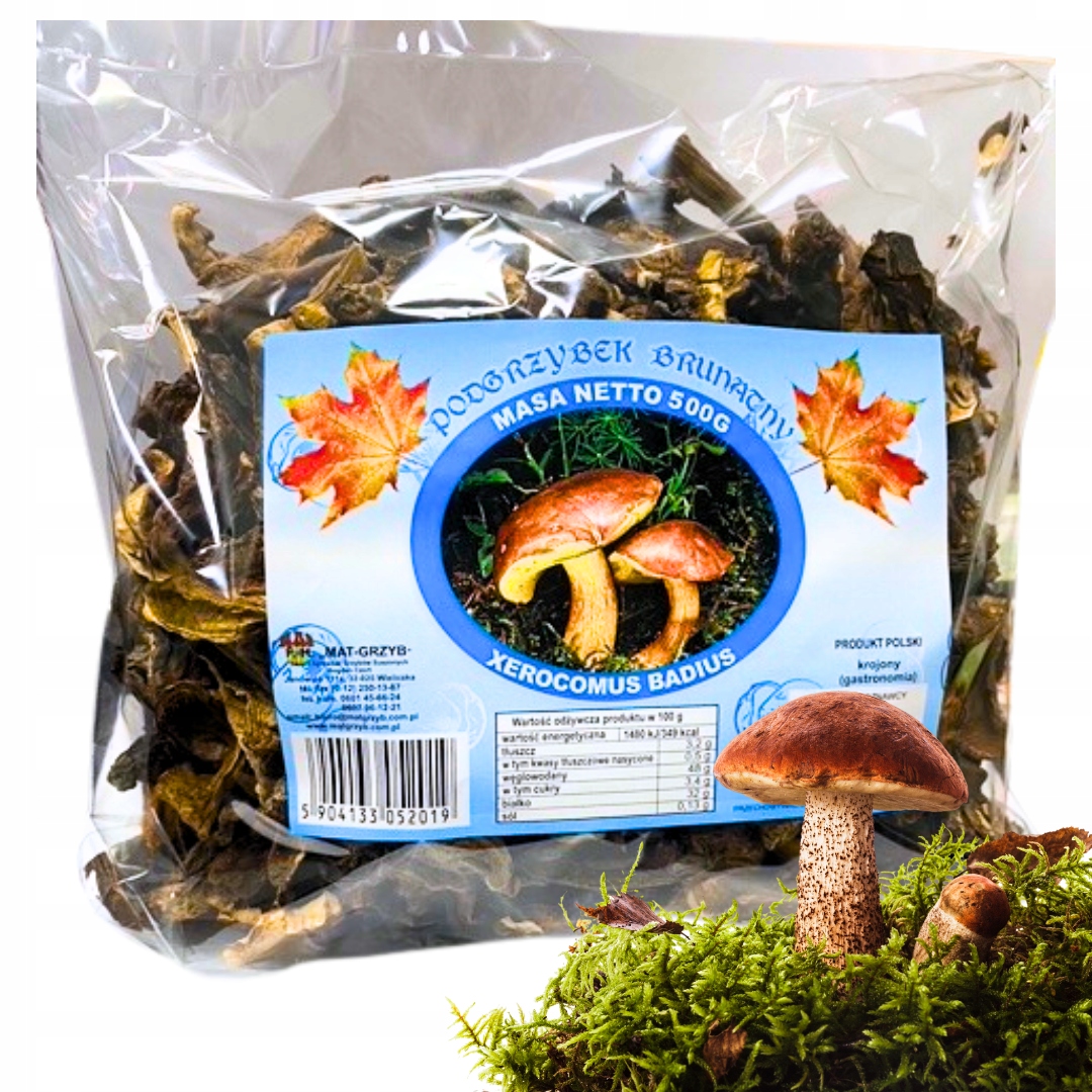 Podgrzybek Brunatny suszony krojony gastronomia Mat Grzyb 500g Piergoi Uszk