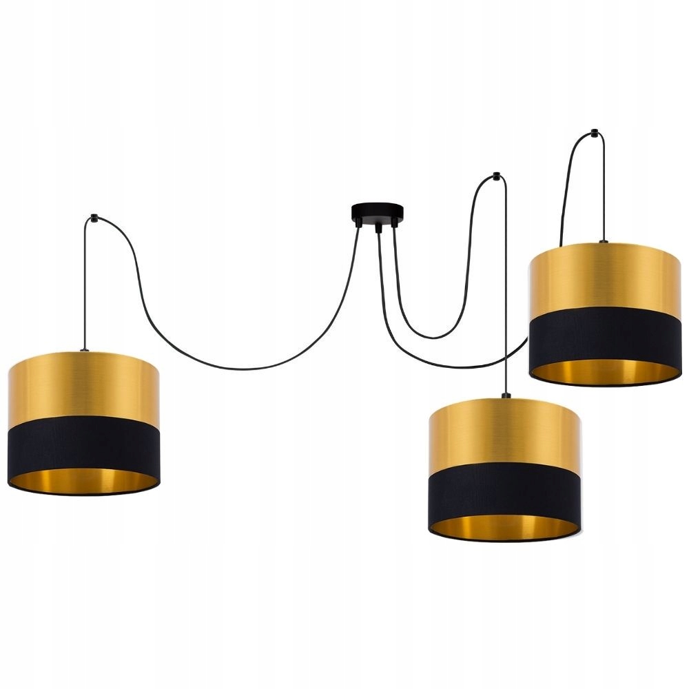 Glamour Závesná Stropná Lampa S Tienidlom, Zlato, Pavúk