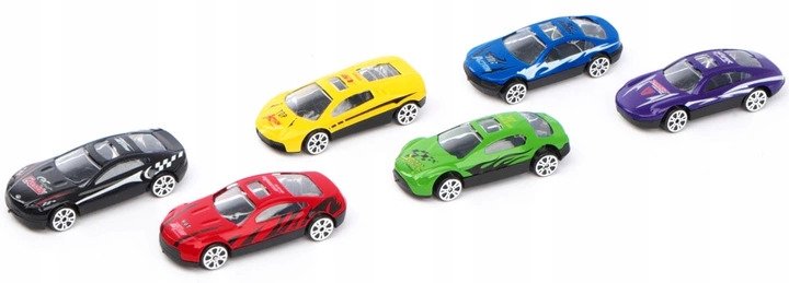 Auto LAWETA Tir WALIZKA 6x Resoraki Auta WYRZUTNIA Wysokość produktu 14 cm